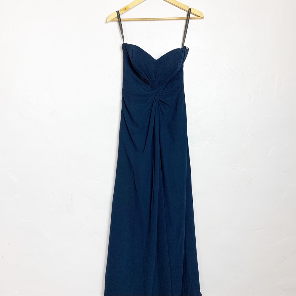 Bill Levkoff Navy Blue Prom dress